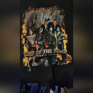 Kiss Black Graphic Tour Shirt
